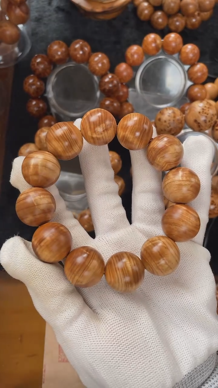 【闪购商品】柏木（崖柏）手串/手链太行崖柏陈化料红油闪电纹20