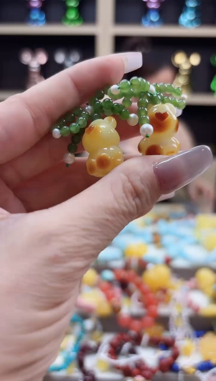 琥珀未镶嵌耳饰【多样性发一】