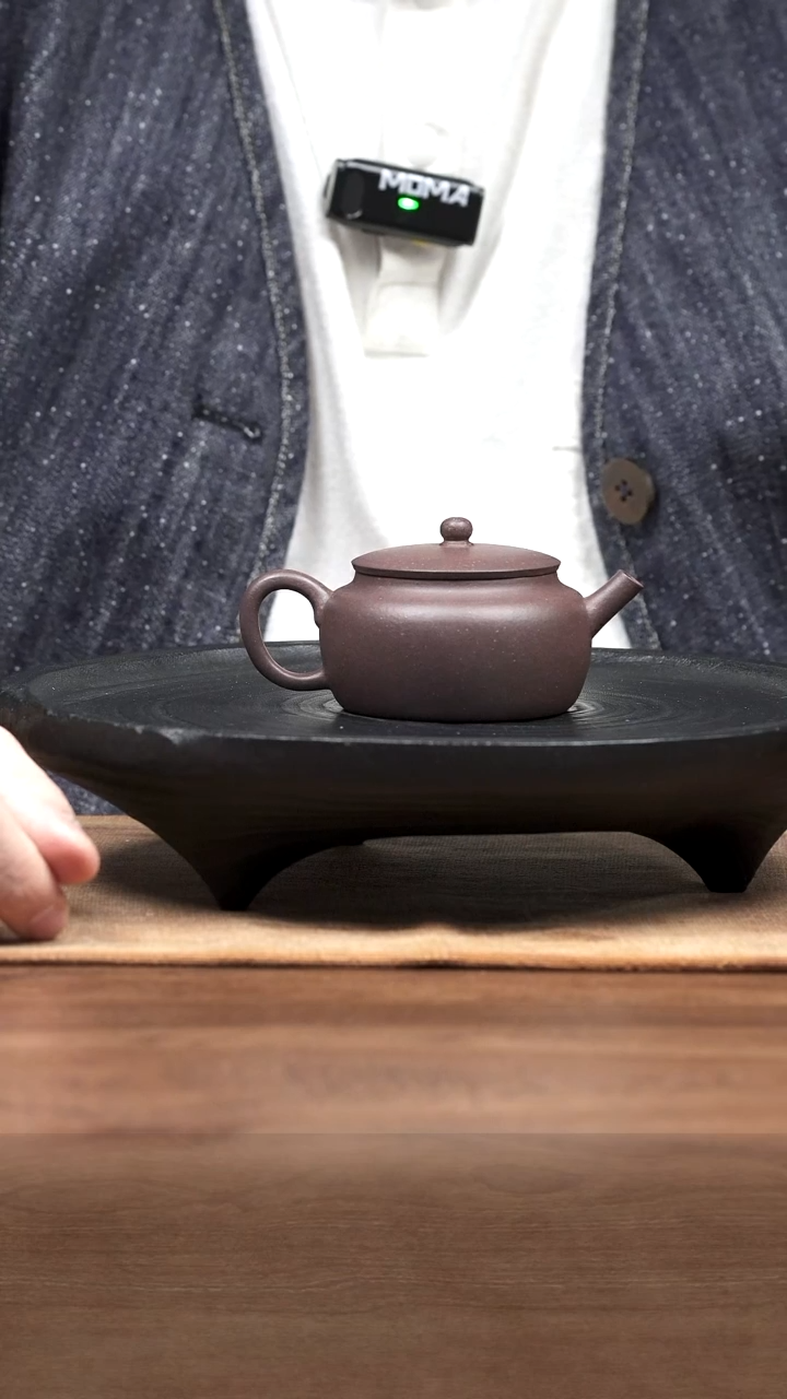 紫砂茶壶五堂  桑扁-底槽清