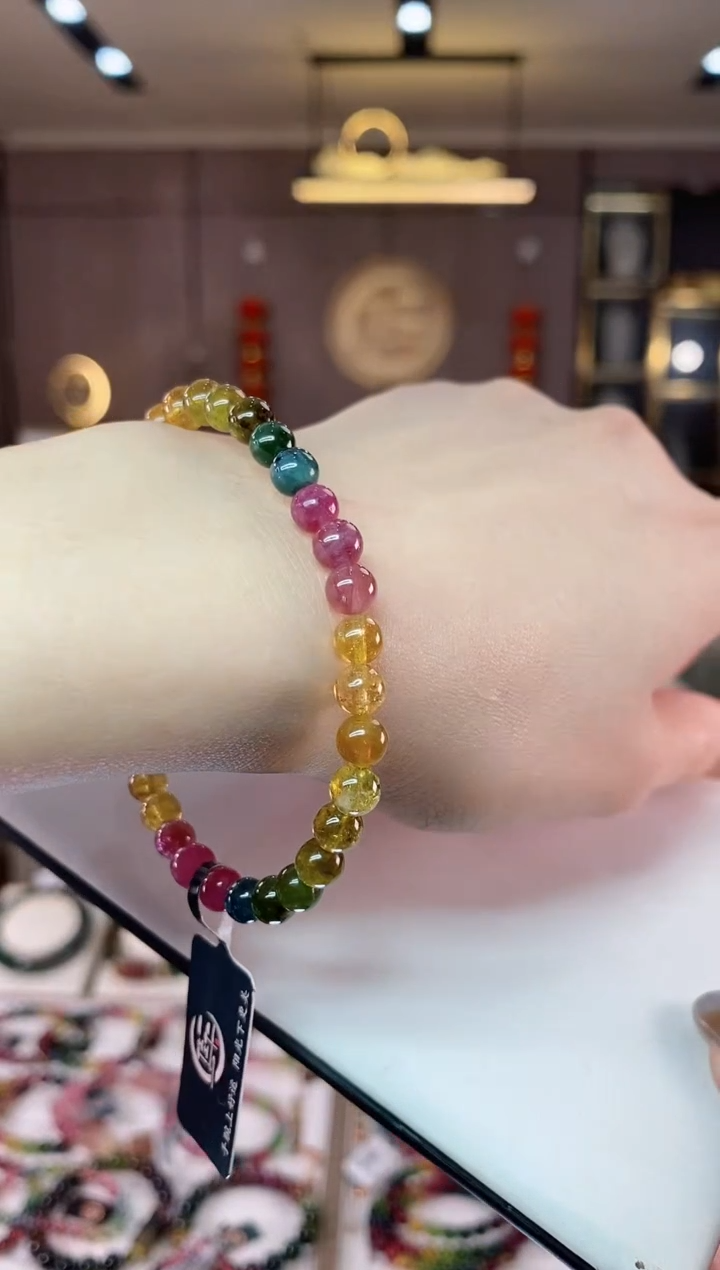 【闪购商品】碧玺单圈手串5mm+未镶嵌一物一证dan