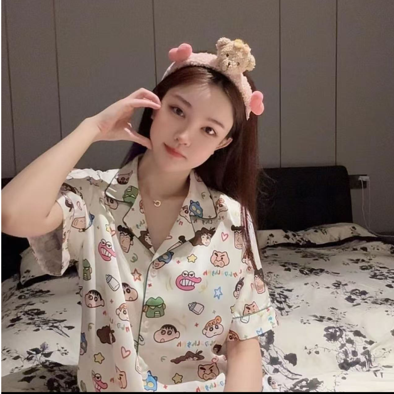 SIEOYJIEA/私迹【蜡笔小新短袖】情侣款家居服睡衣