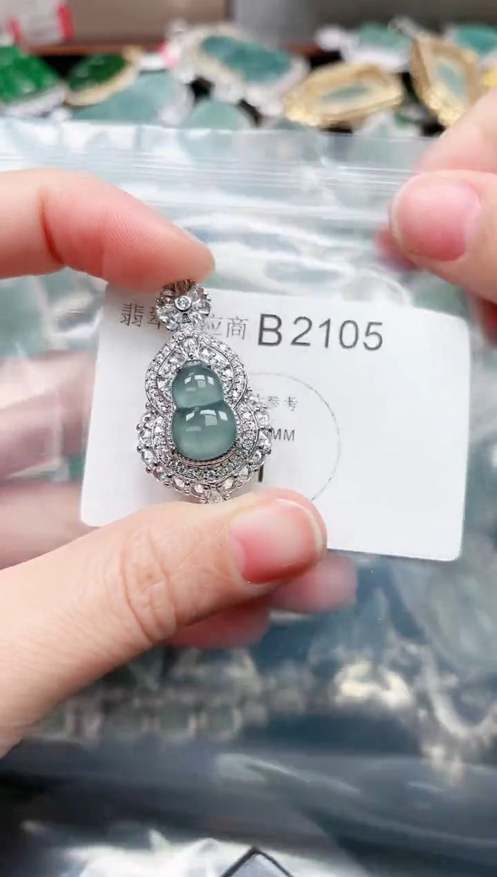 【闪购商品】翡翠颈饰未镶嵌2105赠皮绳