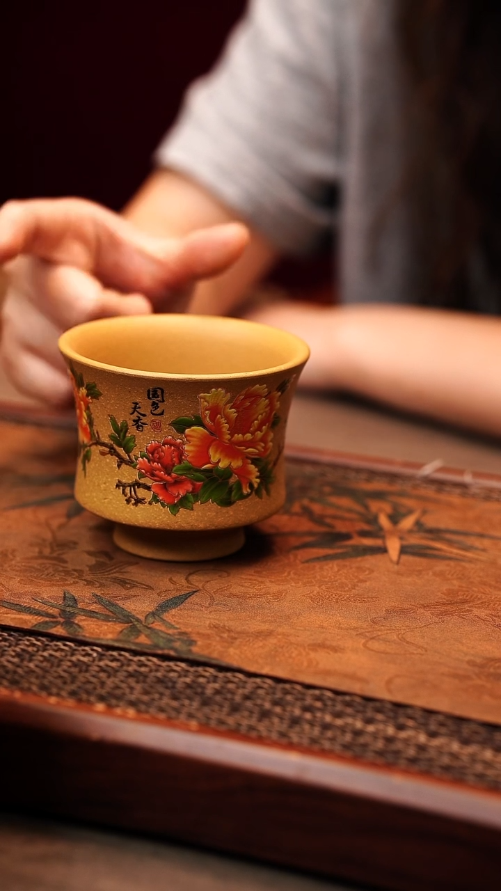 茶杯紫砂宜兴原矿紫砂 全手工制作