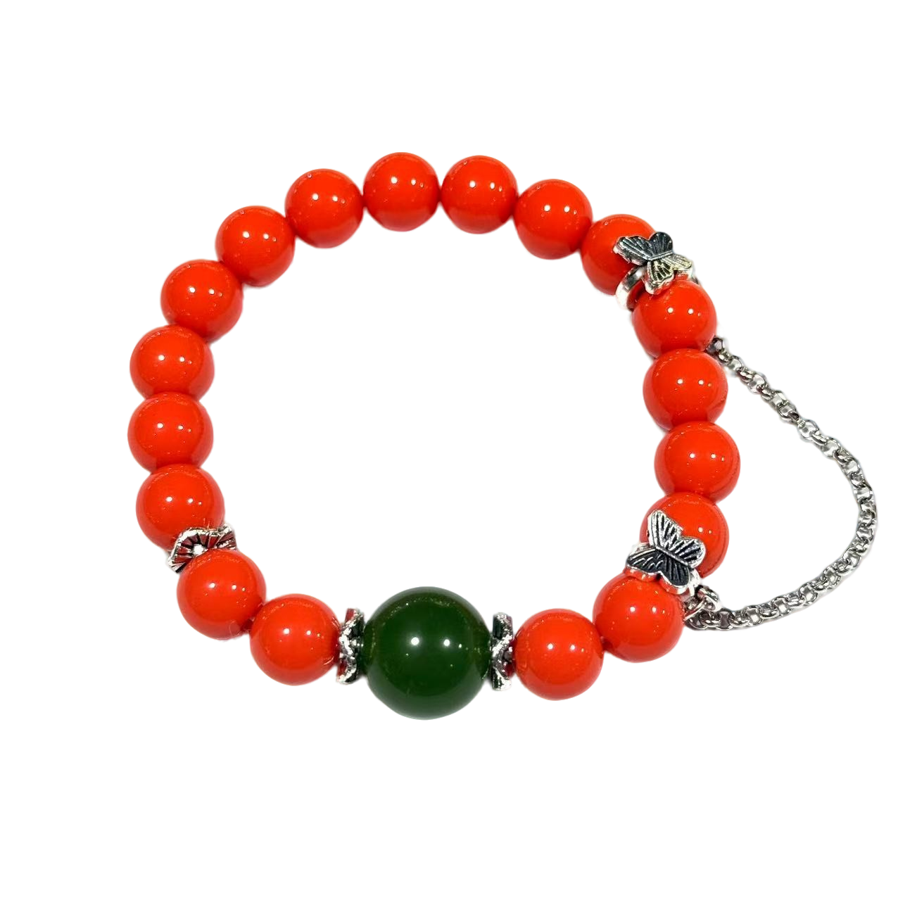 s1363-国风气质设计款三姑娘圆珠手串-赠礼盒