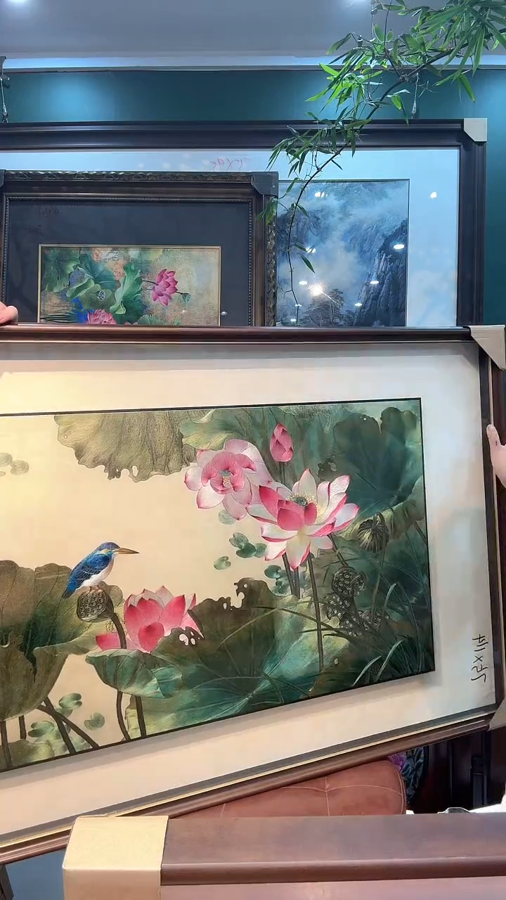 刺绣闵丹红刺绣工作室纯手工苏绣装饰画不包邮