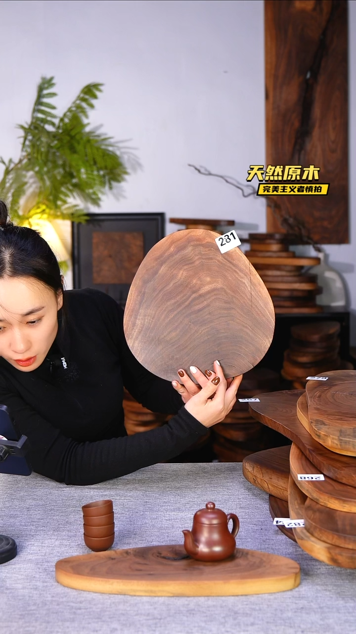 木北美黑胡桃原木.干裂疤结不属于商品质量问题完美主义者慎拍