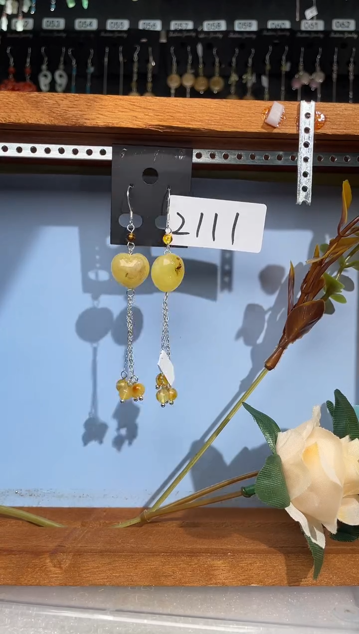 【闪购商品】紫晶耳饰银S925镶嵌喜欢拍