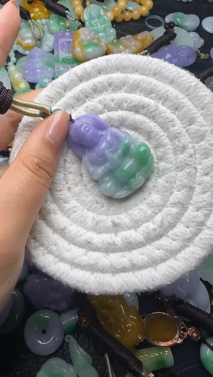 颈饰未镶嵌翡翠缅甸翡翠吊坠