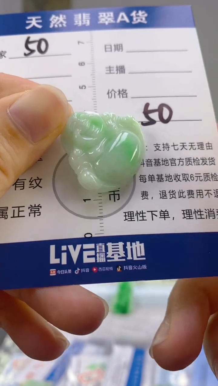 【闪购商品】翡翠颈饰18K金镶嵌天然A货翡翠