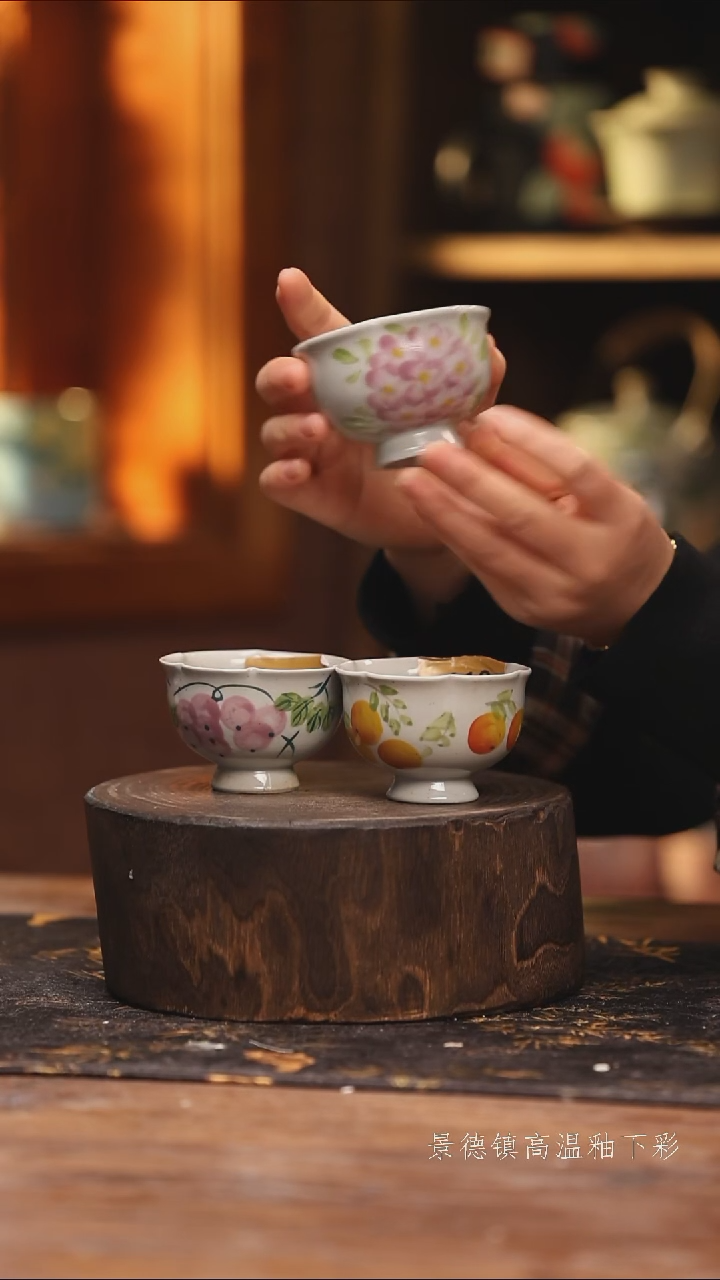 陶瓷景德镇高温釉下手绘陶瓷