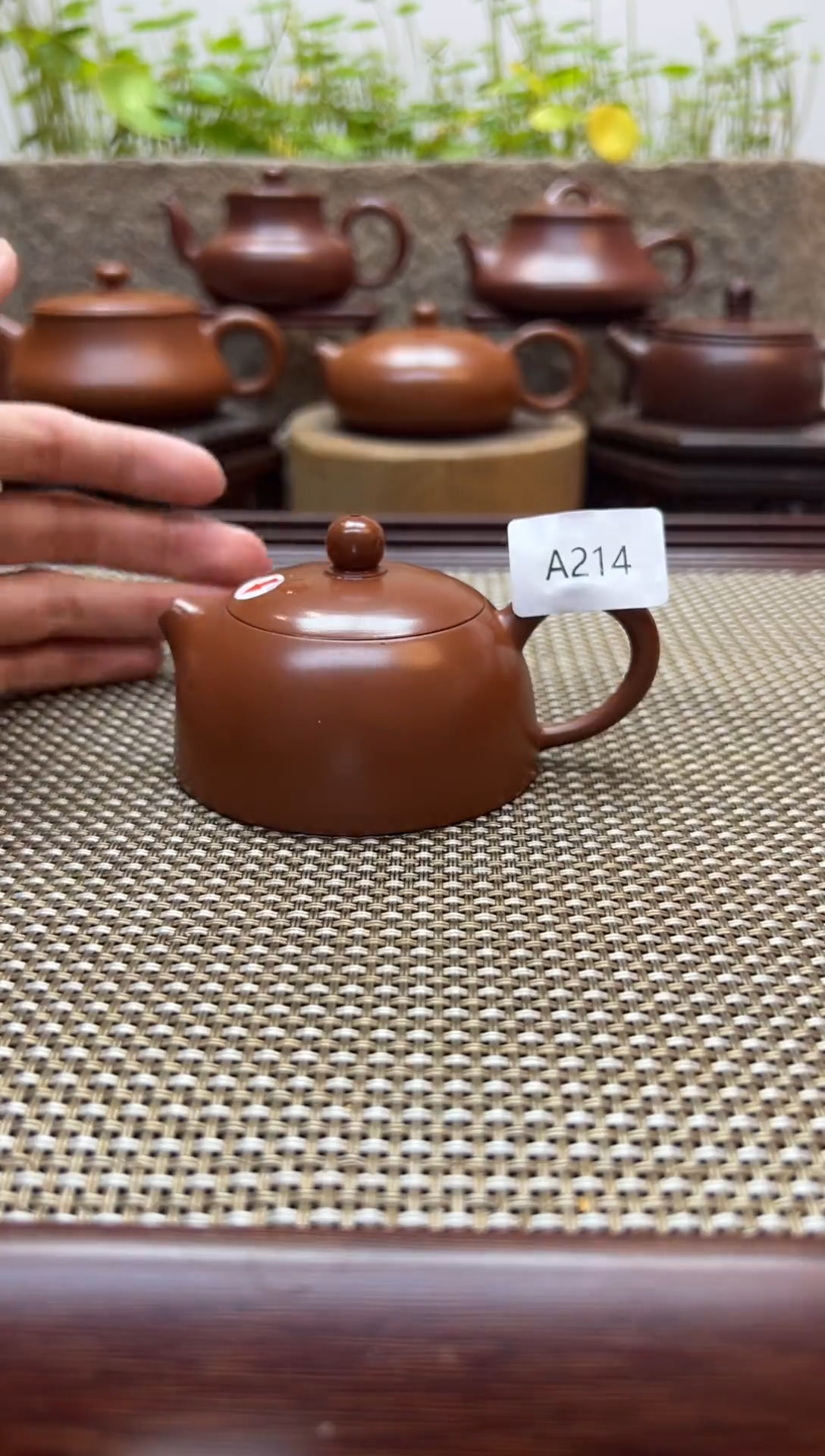 【闪购商品】朱泥茶壶微瑕 原矿全手工  A214 80cc