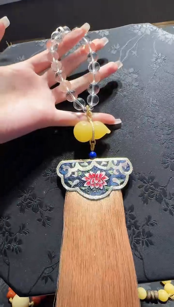 【闪购商品】水晶车挂未镶嵌水晶蜜蜡葫芦车挂