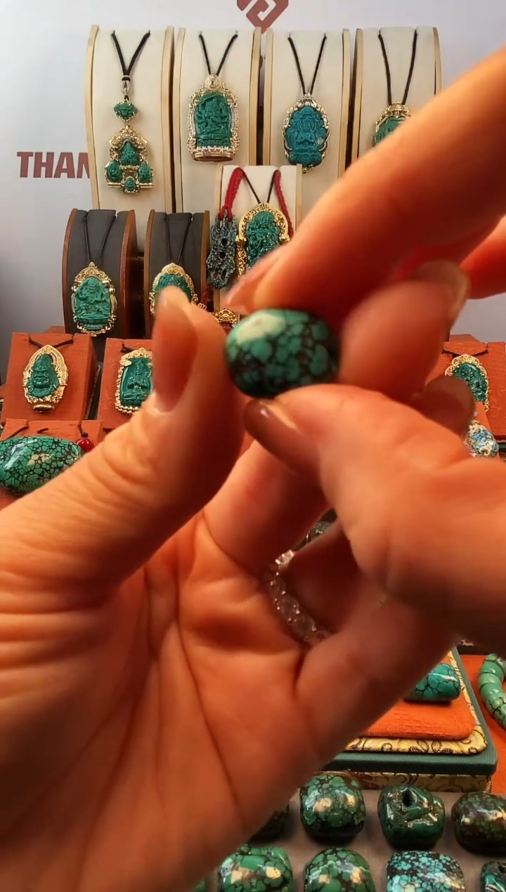 未镶嵌绿松石.网花 单颗 