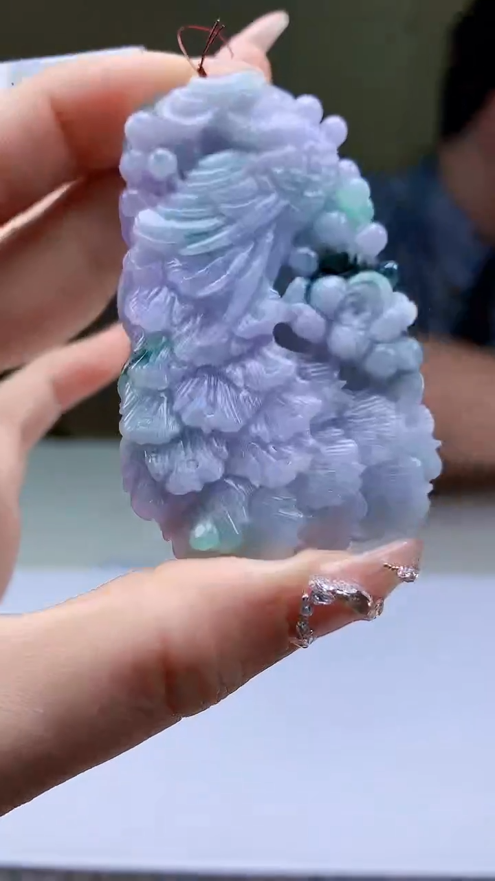 【闪购商品】定制翡翠未镶嵌4688ty-毛货挂件255