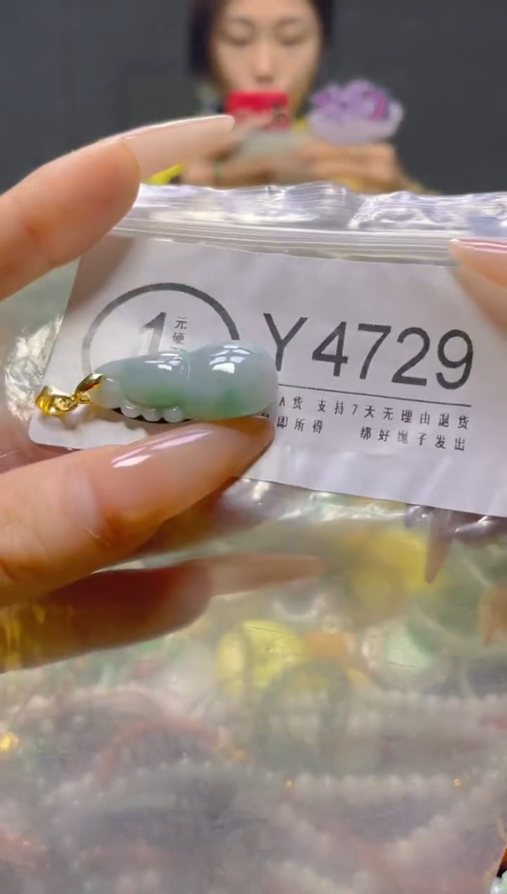 颈饰未镶嵌翡翠/Y/翡翠A货，一件也是批发价