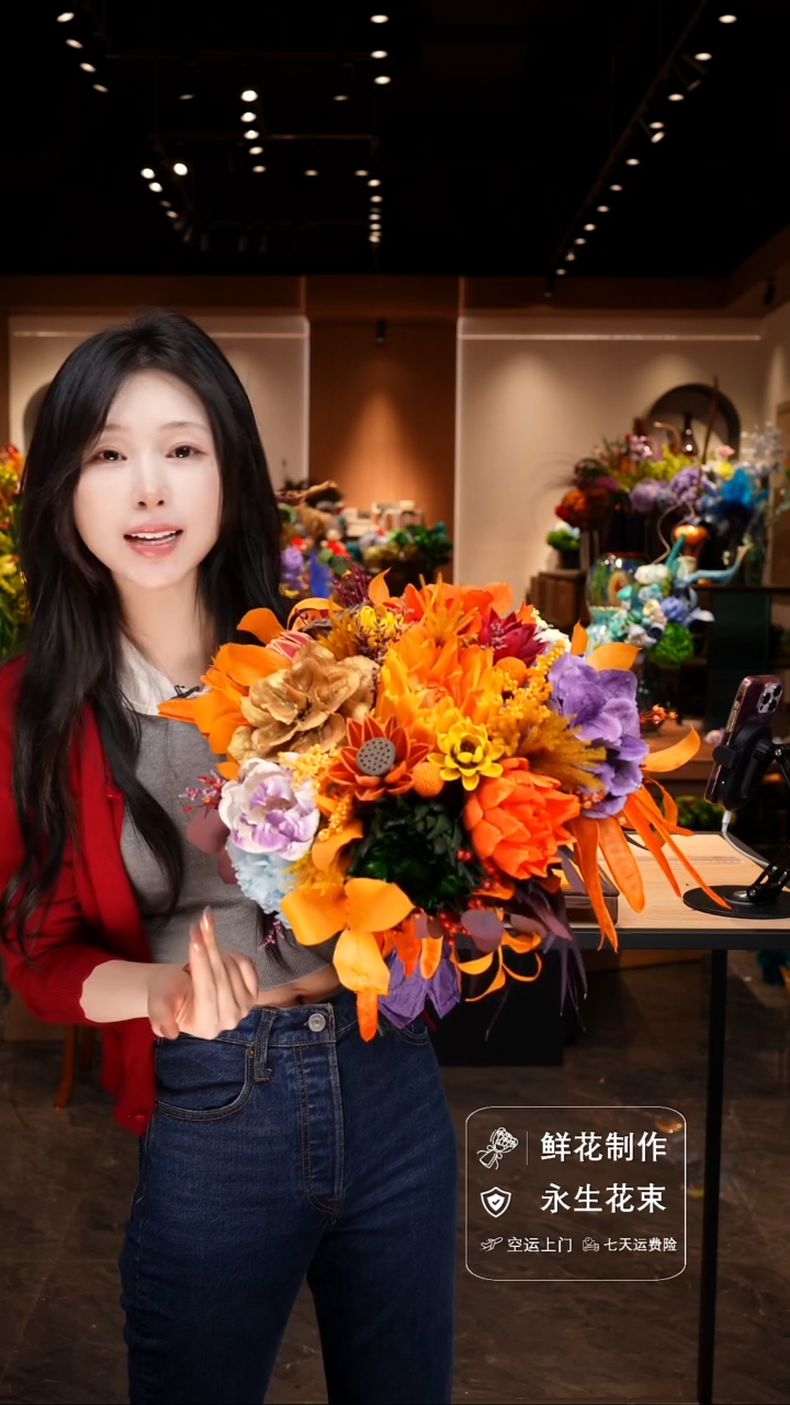 琉璃手工艺品手工花器花束空运包邮送货上门-以图片为准    
