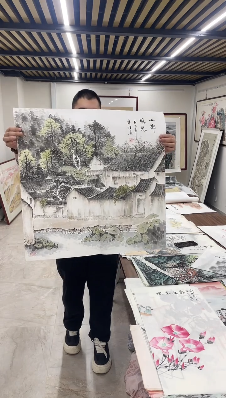 国画融易专属链接-山乡风光唐年贵