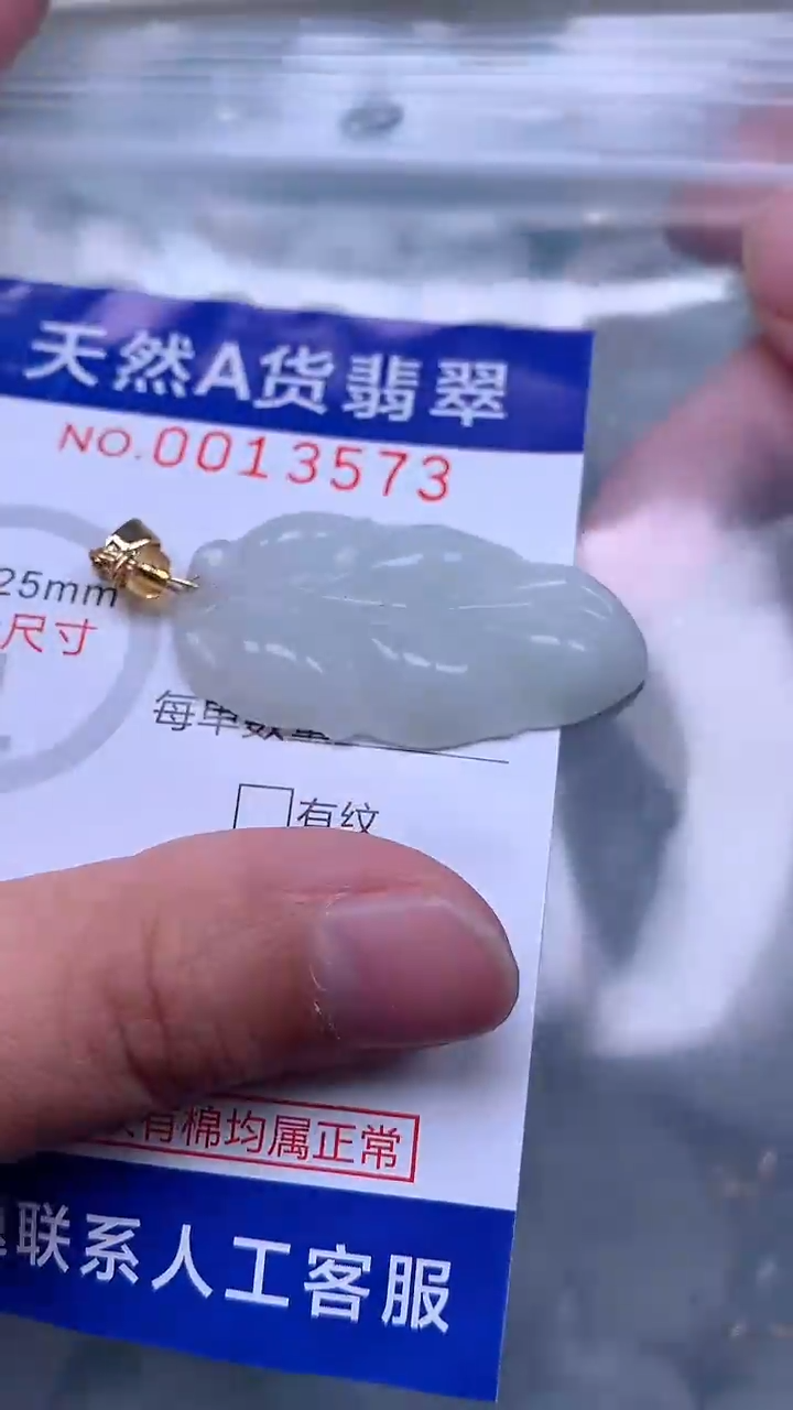 翡翠未镶嵌吊坠(不含链)1