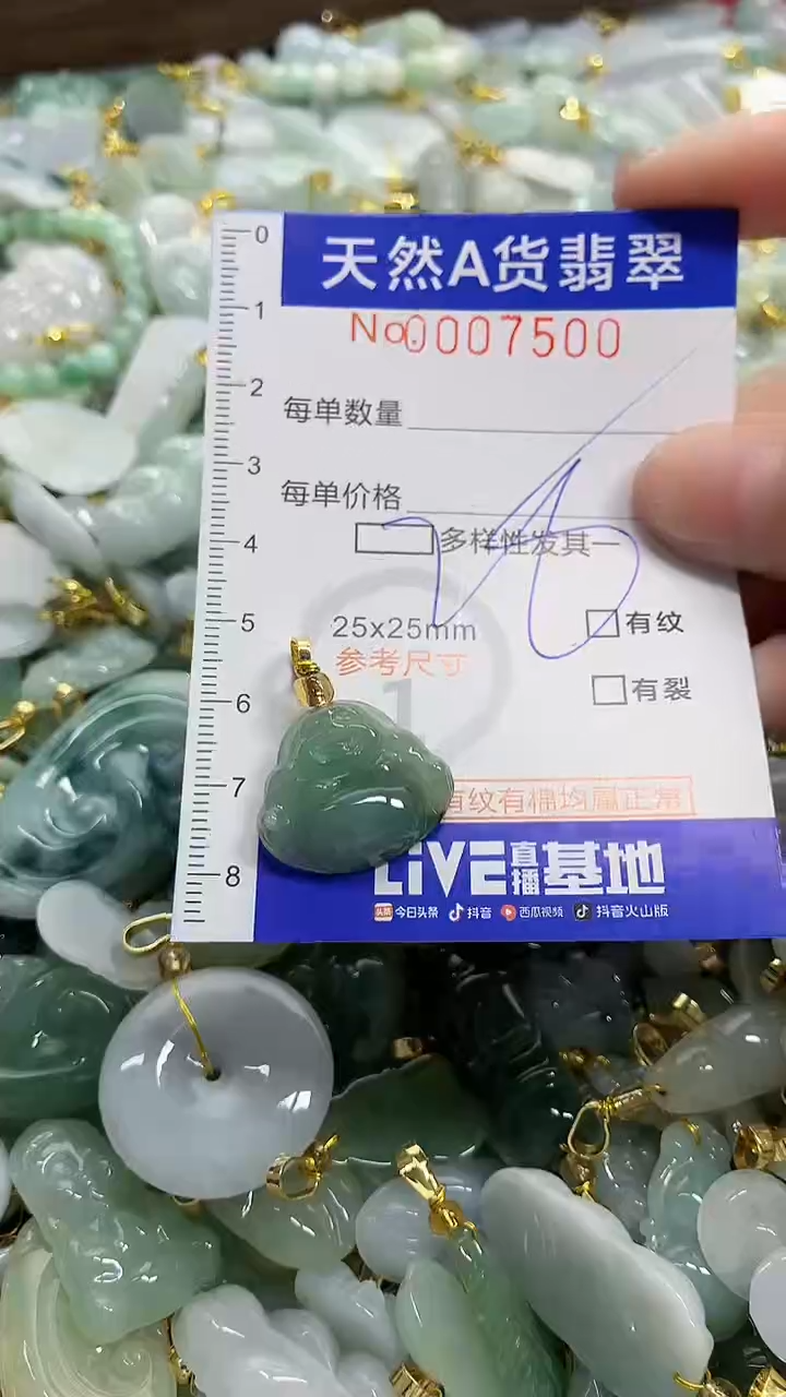 颈饰未镶嵌翡翠天然A货翡翠