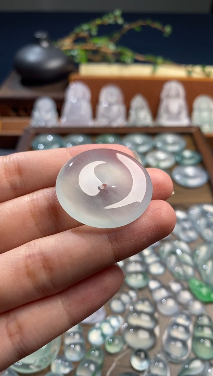 吊坠(不含链)未镶嵌翡翠扣子