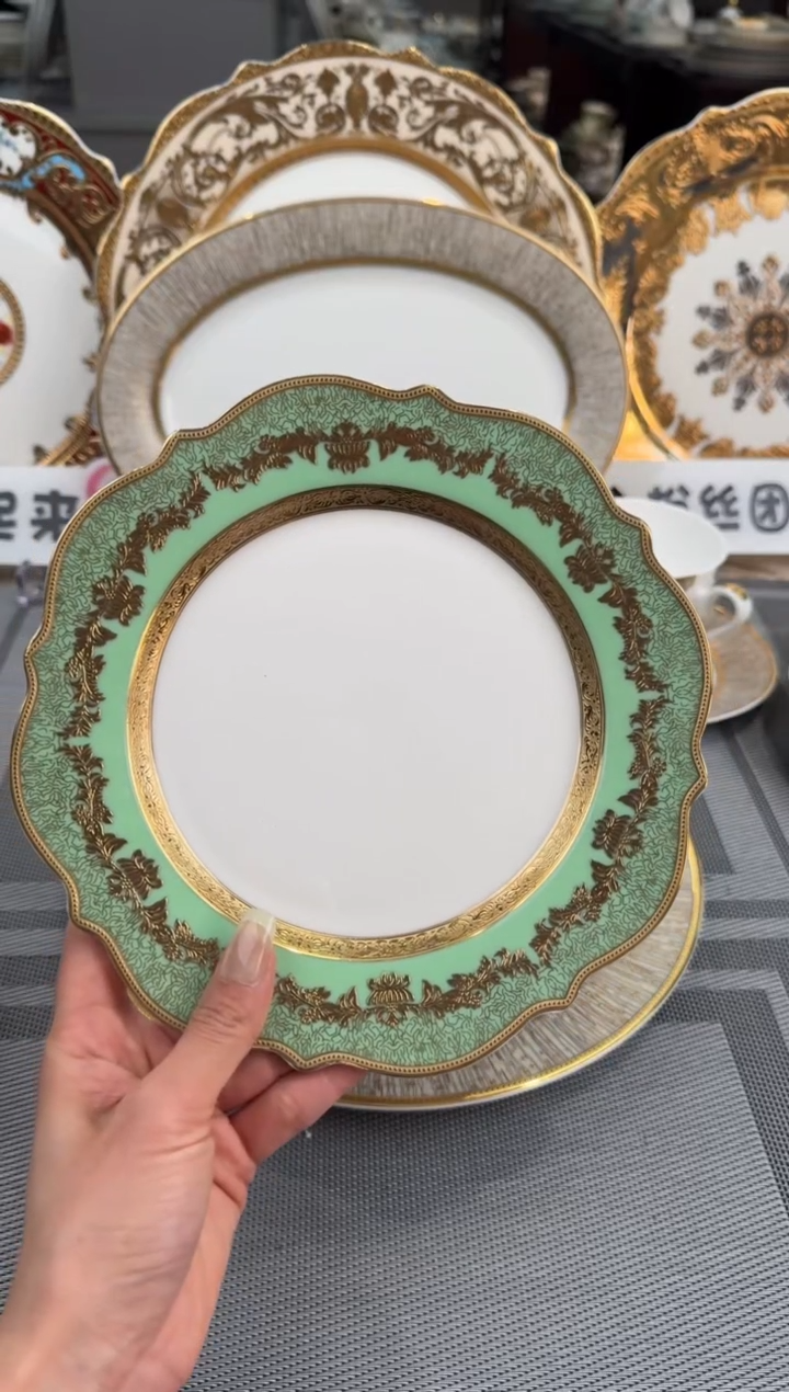 【闪购商品】瓷片8寸平盘2个  福利价  福利价