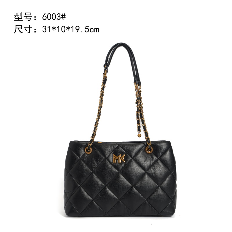 【特特甄选】FES-6003-黑色防水轻奢单肩包广版包包小香风单肩包