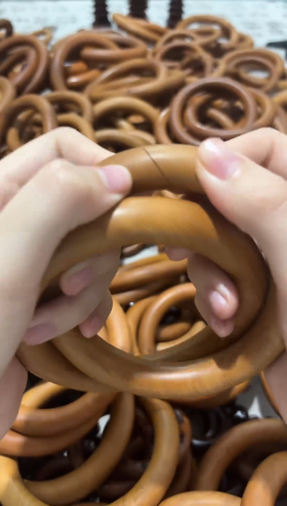 【闪购商品】枣木雷击枣木乾坤圈内径77一物一拍