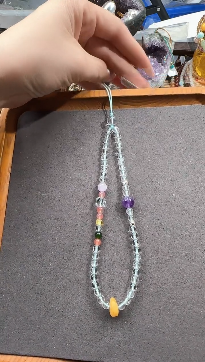 颈饰未镶嵌水晶手机挂绳