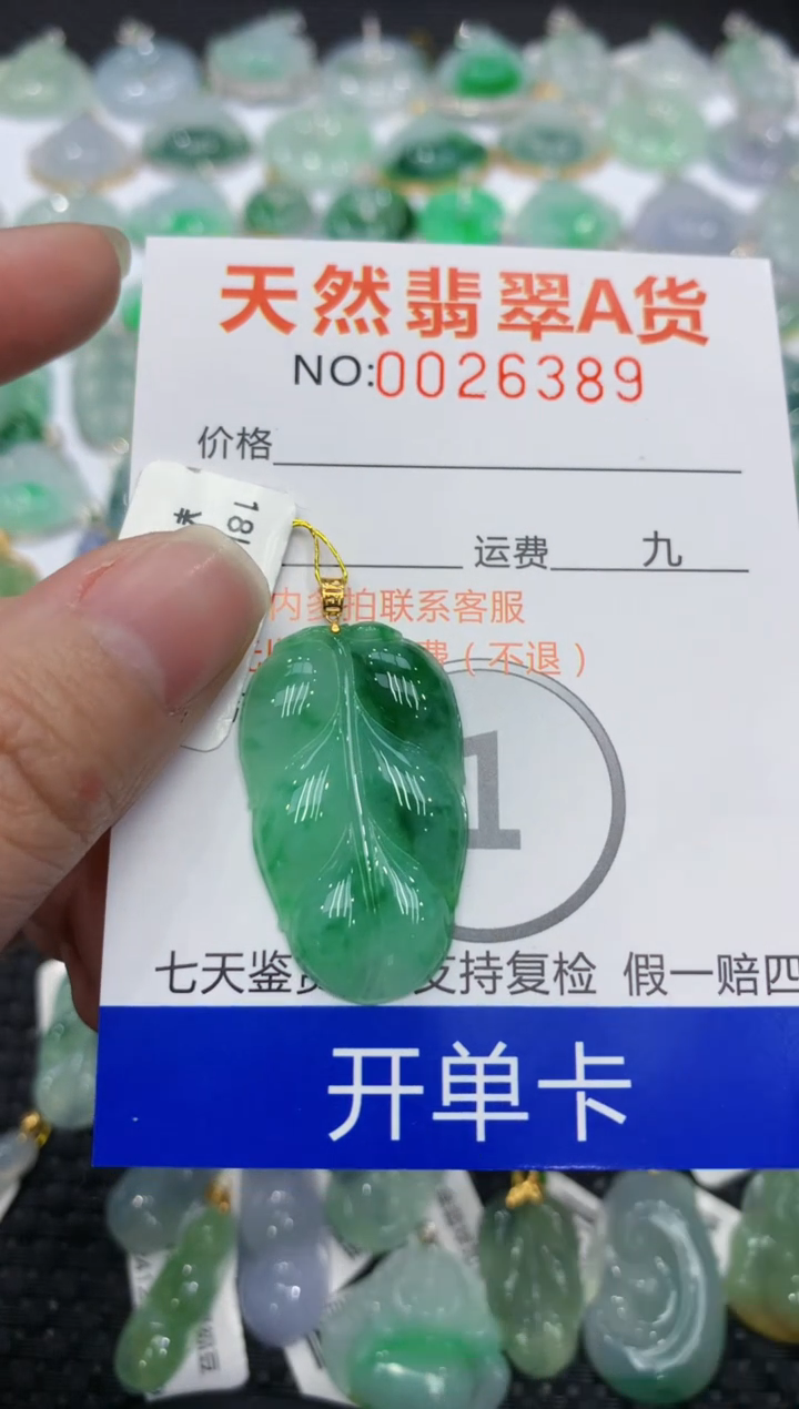 【闪购商品】翡翠颈饰18K金镶嵌1111111111111