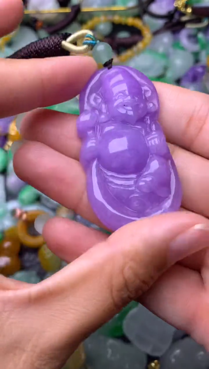 颈饰未镶嵌翡翠缅甸翡翠吊坠