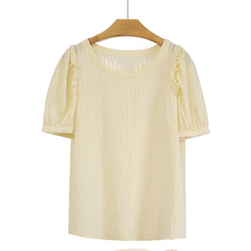 【特价-占单者限购】伍莎服饰百搭时尚新款雪纺衫夏季#WSK46S012