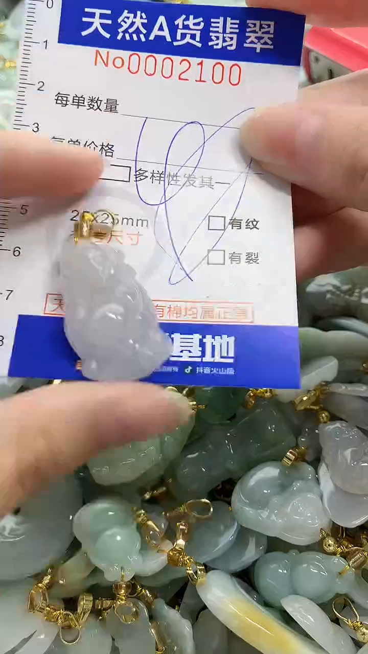 颈饰未镶嵌翡翠天然A货翡翠