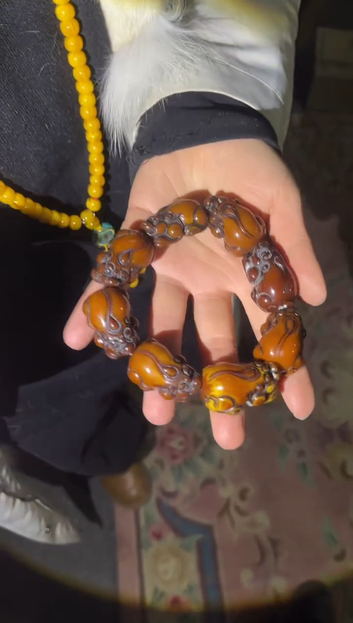 【闪购商品】蜜蜡手链未镶嵌86合合合合合合合合