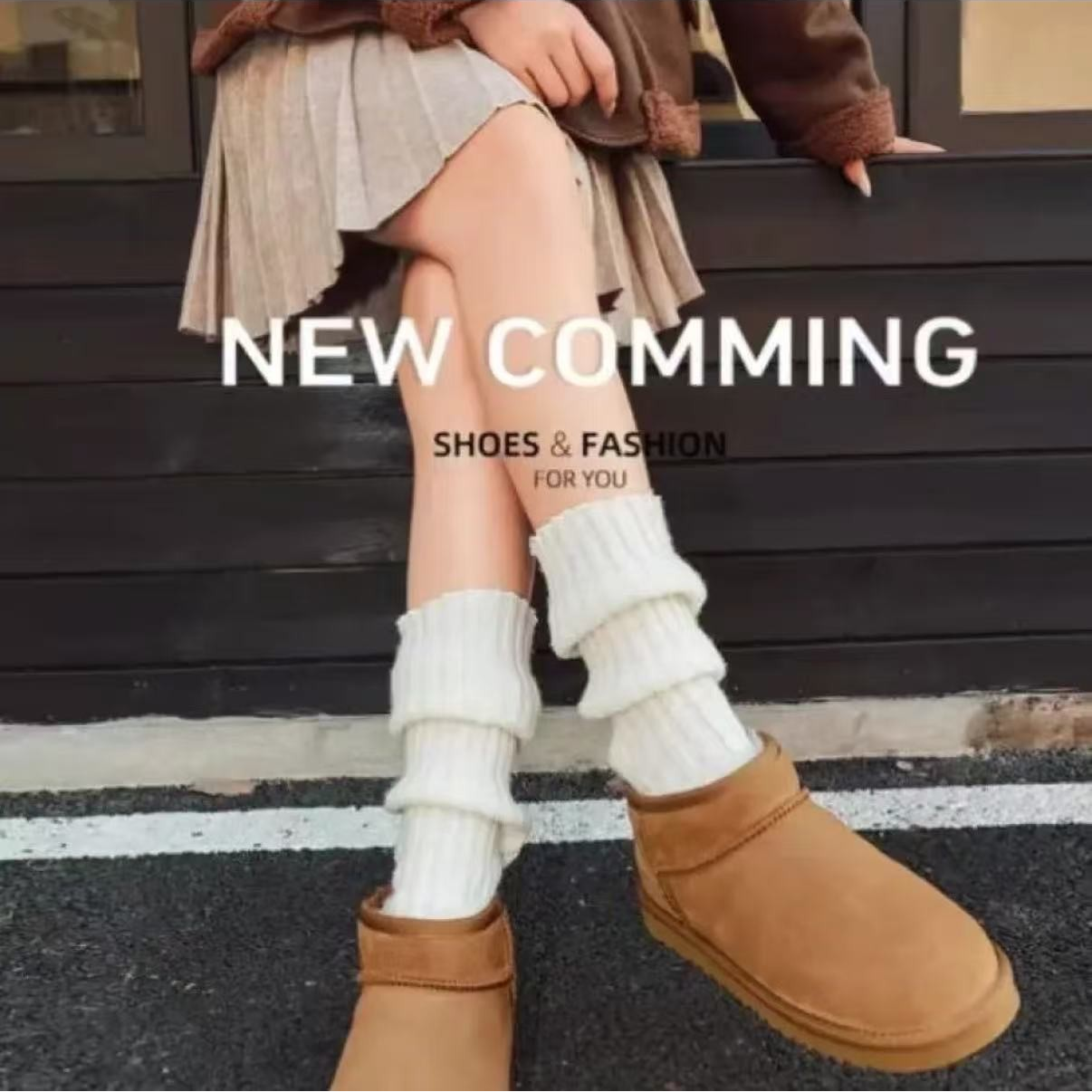 【撤款清仓】冬季透气 成人保暖时尚雪地靴经典休闲短筒雪地靴