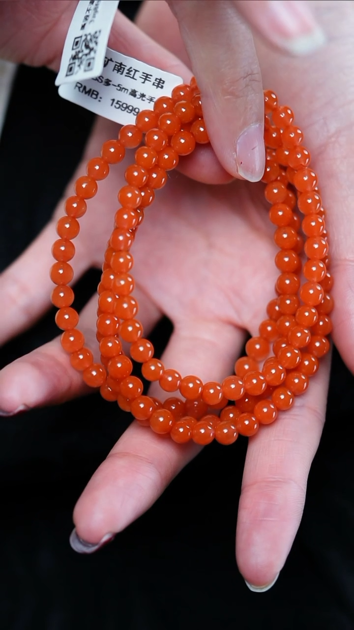 【闪购商品】南红玛瑙手串未镶嵌保山@@SCBS多-5m高光手工