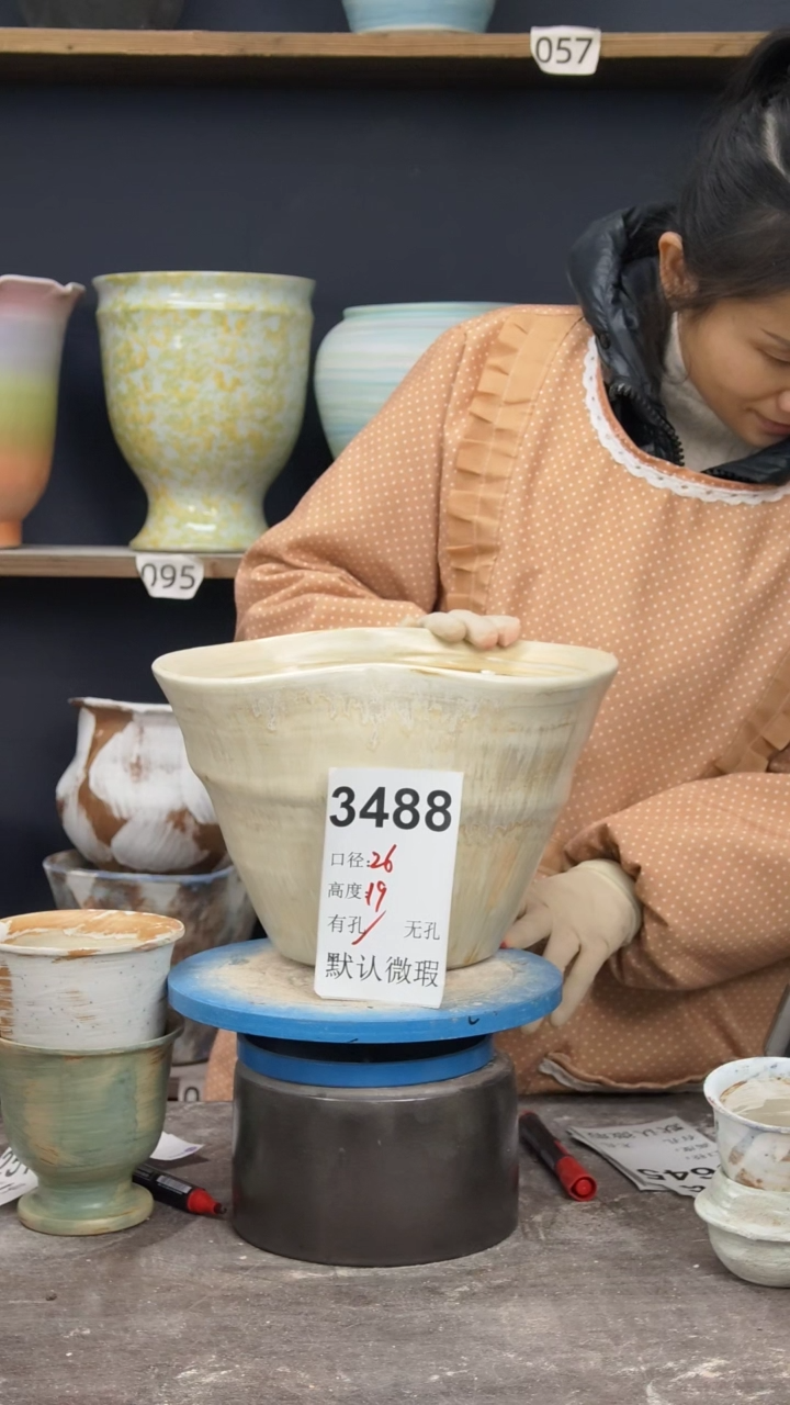 景德镇陶园花盆3488
