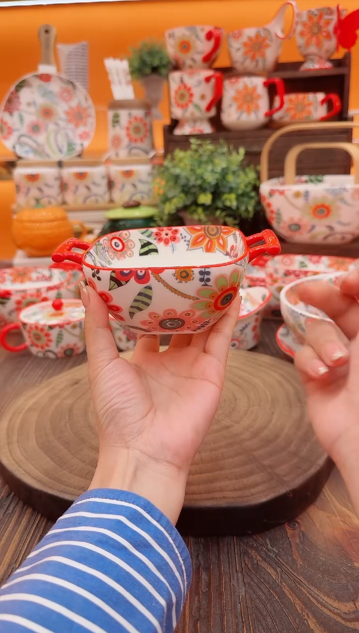 罐景德镇陶瓷餐具碗碟盘子