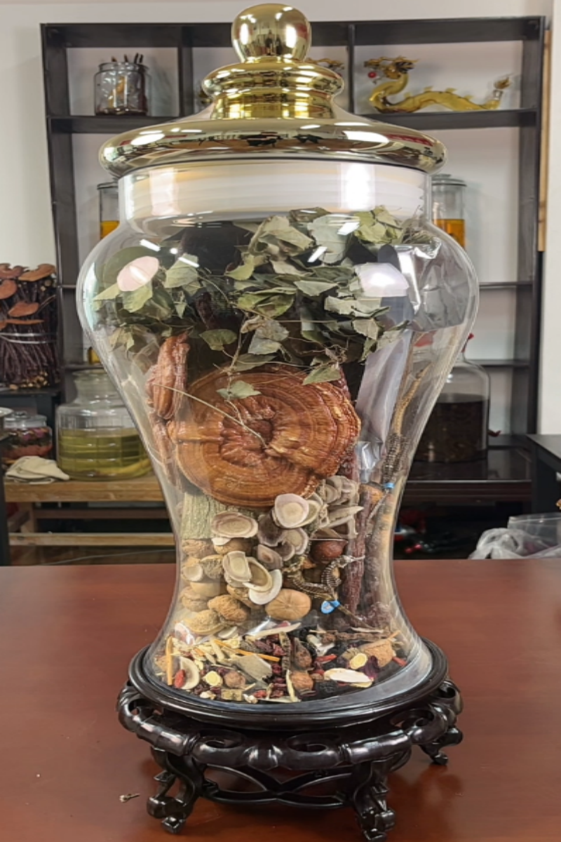 【38种】泡酒材料 组合 送30斤瓶 可反复泡120斤 lian 子 带底坐