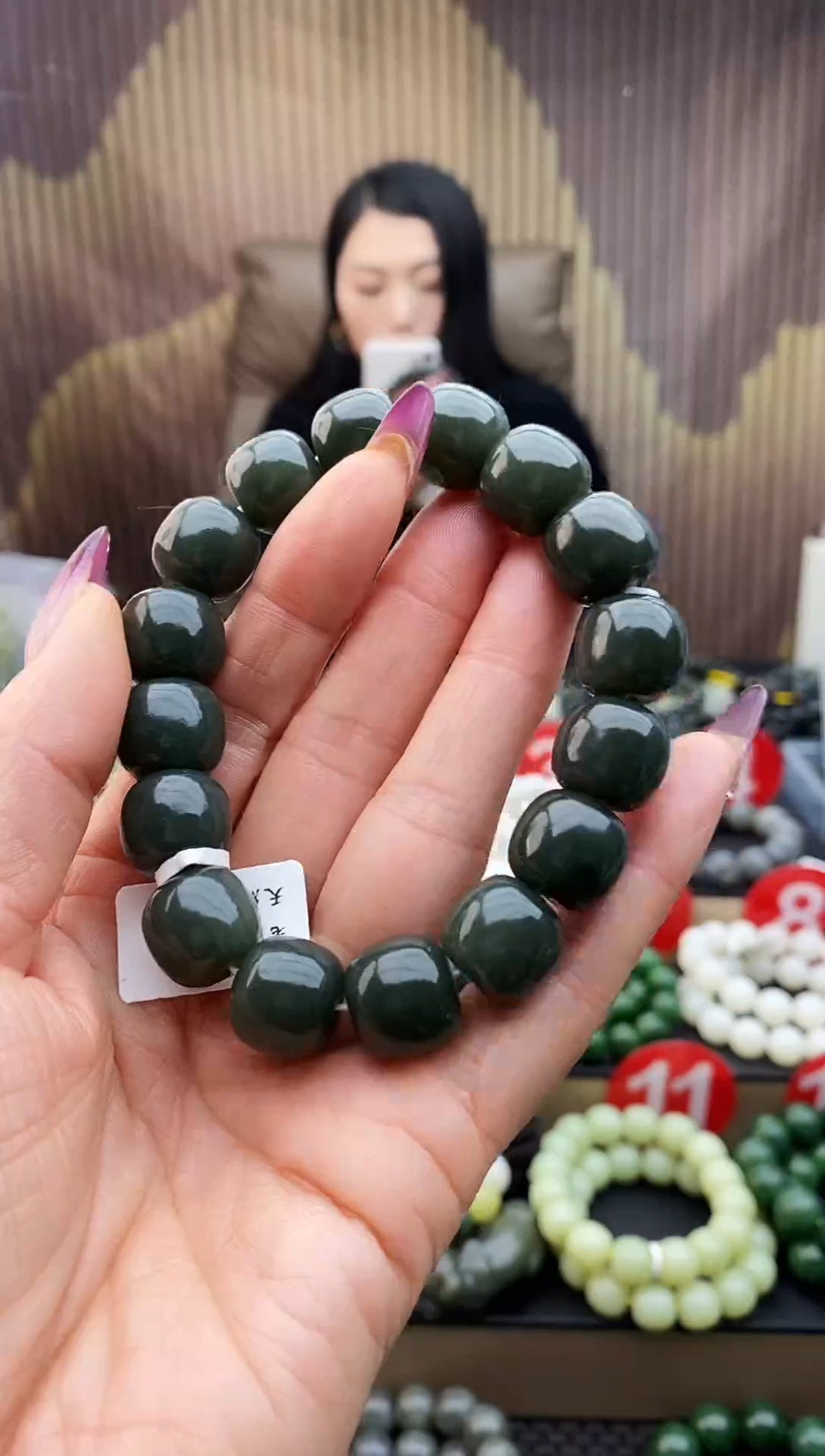 未镶嵌手串和田玉老型且末蓝14