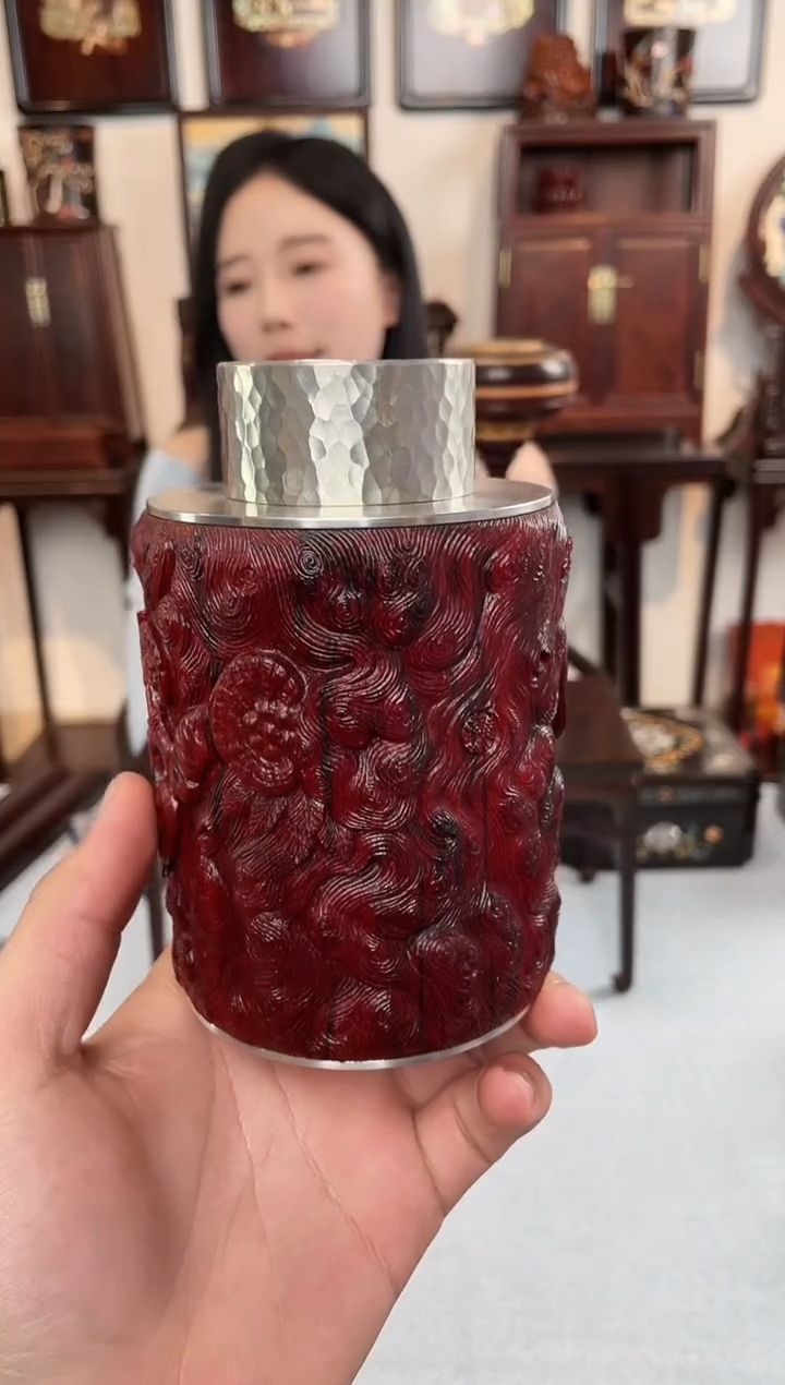 【闪购商品】紫檀木类成套家具茶叶罐