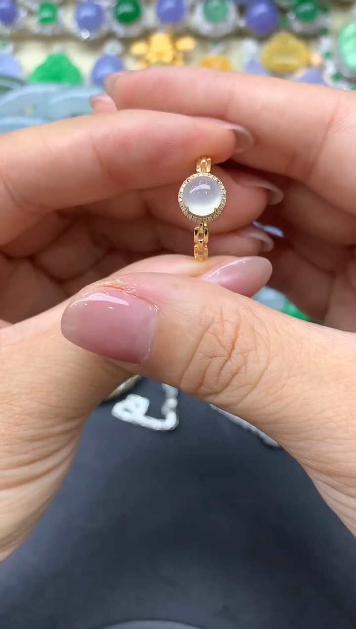 【闪购商品】翡翠戒指18K金镶嵌145-中国好珍宝