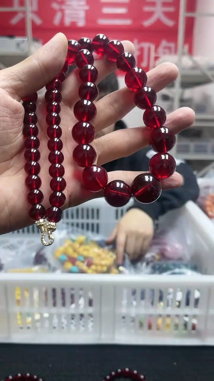 【闪购商品】血珀颈饰未镶嵌精美塔链84