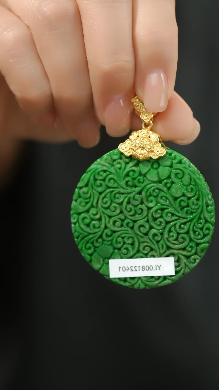 翡翠未镶嵌颈饰@YL008122401@