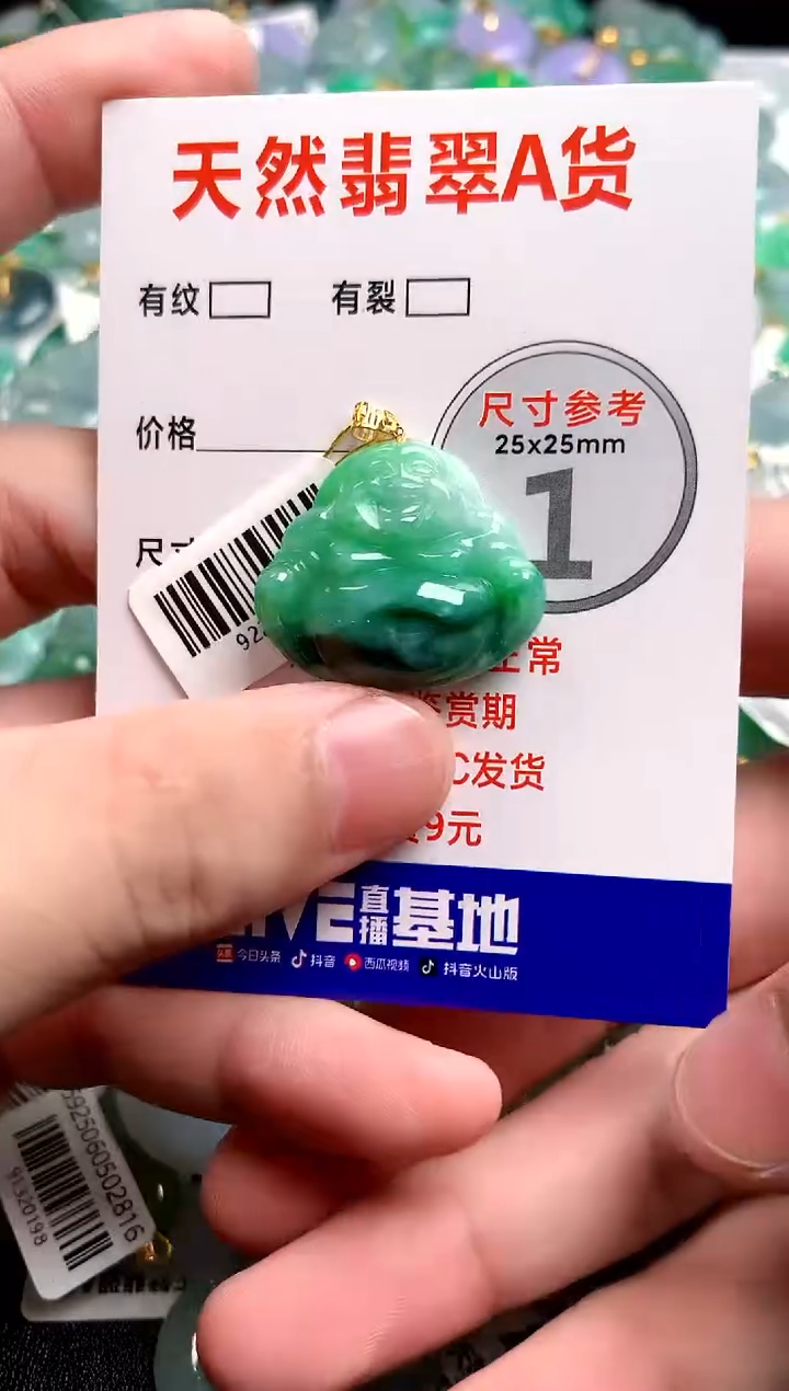 翡翠18K金镶嵌颈饰0868751807