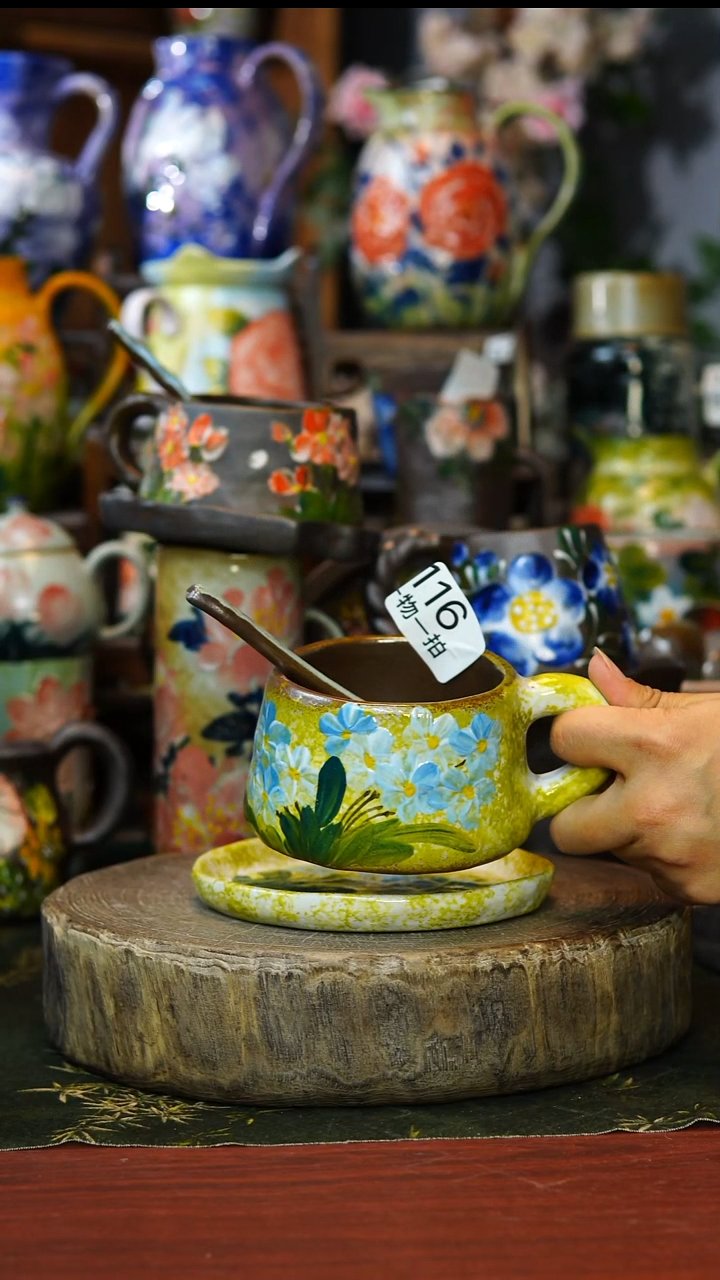 陶瓷116景德镇手工高温釉下彩