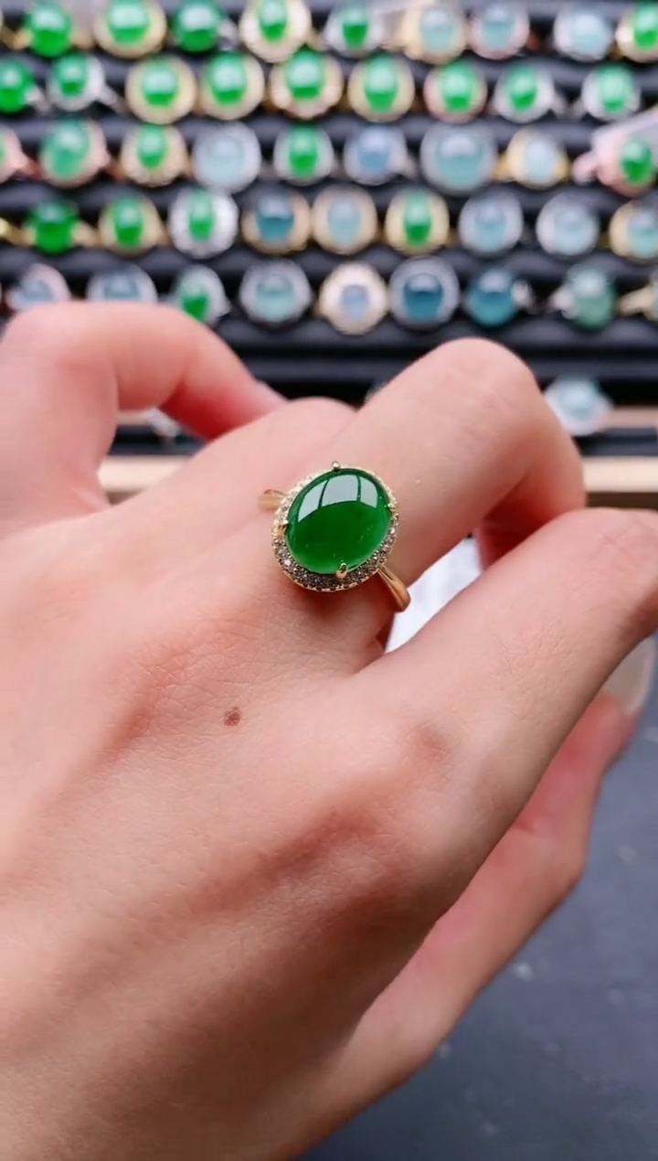 【闪购商品】翡翠戒指银S925镶嵌11111