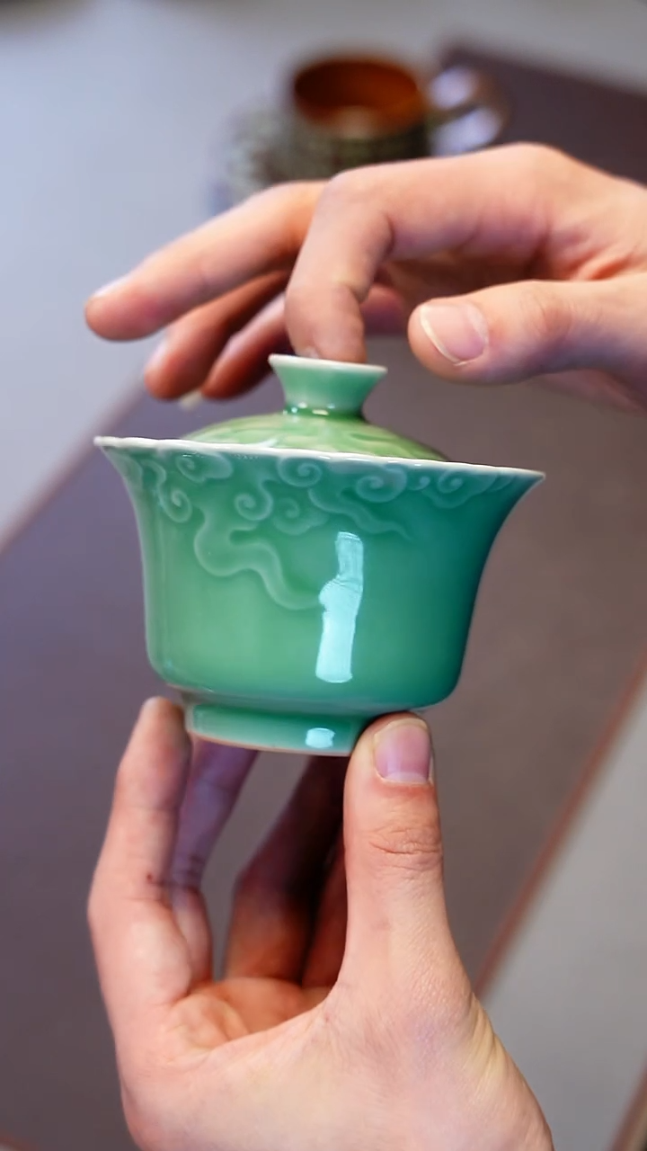 青瓷手工茶器包邮