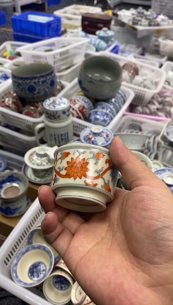 摆件陶景德陶瓷茶具容量约50