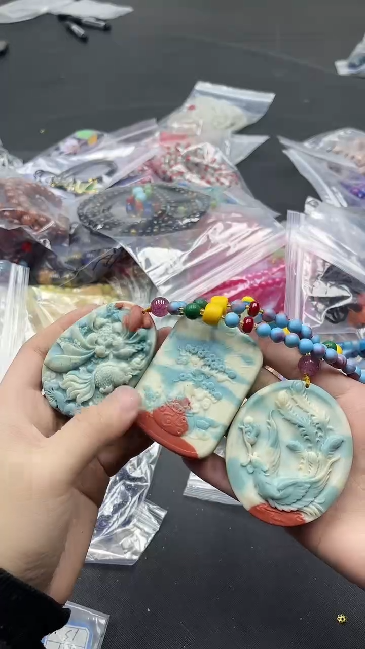 【闪购商品】硅化珊瑚毛衣链未镶嵌431