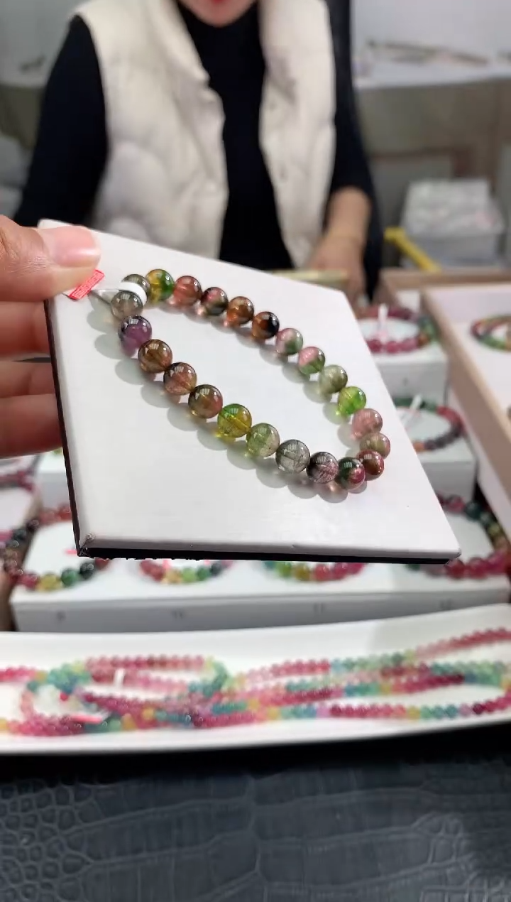 【闪购商品】碧玺手串未镶嵌多样性发一条